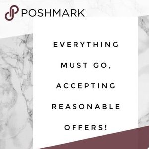 Accepting all reasonable offers.